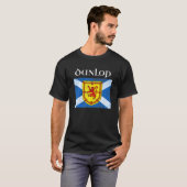Dunlop Clan Scottish Name Schotland Vlag T-shirt (Voorkant volledig)