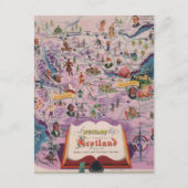 Dunlop Map of Central Scotland Briefkaart (Voorkant)