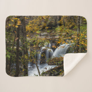 Dunloup Creek Falls West Virginia Sherpa Deken