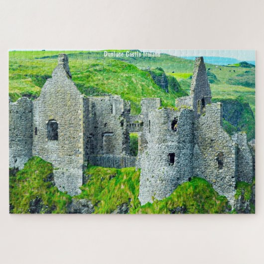 Dunluce Castle Antrim Ierland Legpuzzel (Horizontaal)