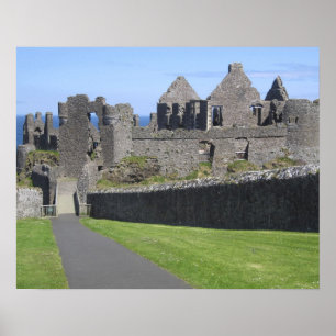 Dunluce Castle bij Bushmills en Portrush, 2 Poster