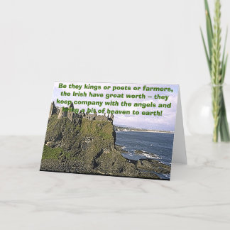 Dunluce, Of het nu koningen of dichters of boeren  Kaart