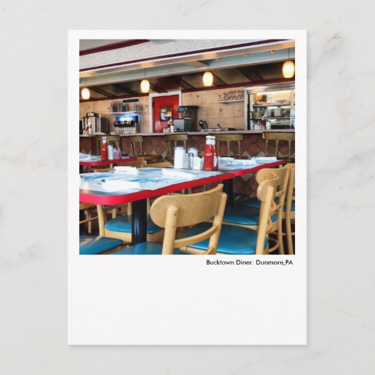 Dunmore, PA Carte Postale-Bucktown Diner (Devant)
