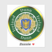 Dunn Shield & Celtic Cross gepersonaliseerd Sticker (Vel)