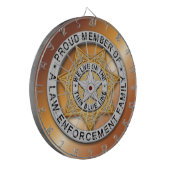 Dunne Blauwe Lijn Dartbord (Voorkant Links)