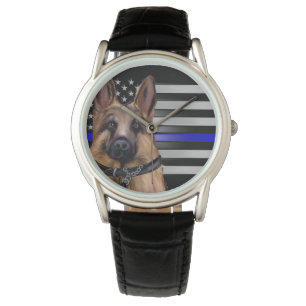 DUNNE BLAUWE LIJN HORLOGE