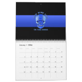 Dunne blauwe lijn naar de bot kalender (Jan 2026)