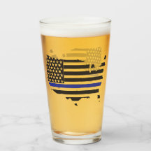 Dunne Blauwe Lijn Politie Steun, USA Vlag Patriott