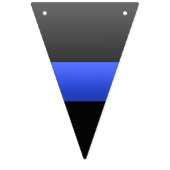 Dunne Blauwe Lijn Politie Vlaggetjes (Eerste vlag)