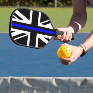 Dunne blauwe lijn - Verenigd Koninkrijk Pickleball Paddle
