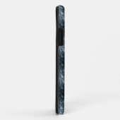 Dunne blauwe lijn - Weave Belt Keepers van de poli Case-Mate iPhone Case (Achterkant/rechts)