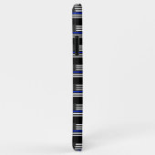 Dunne blauwe lijnvlag Case-Mate iPhone case (Achterkant/rechts)