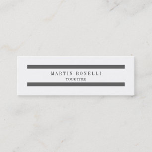 Dunne dunne lijnen wit Eenvoudig Visitekaartje