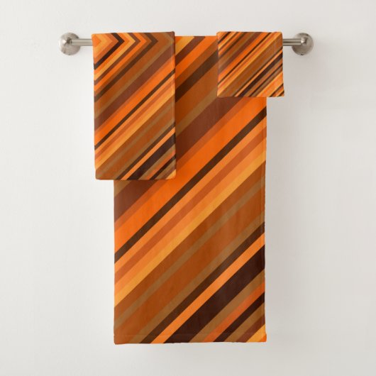 Dunne en Oranje vierkantsgordelputjes Bad Handdoek (Insitu)