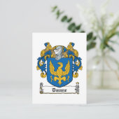 Dunne Family Crest Briefkaart (Staand voorkant)