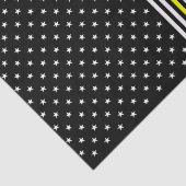 Dunne gele lijn en sterren tissuepapier (Detail)