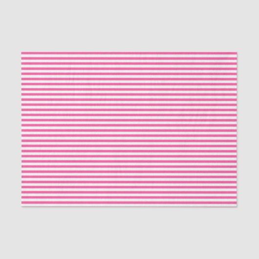 Dunne hotroze en witte strepen - Weefpapier Tissuepapier (Voorkant)