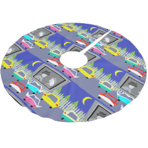 Dunne insteekfilmskirt met kerstboom kerstboom rok