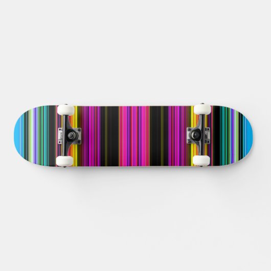 Dunne kleurige strepen - 2 skateboard (Horizontaal)