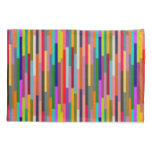 Dunne kleurige strepen kussensloop (Achterkant)