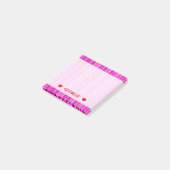 Dunne Magenta- en roze Stripes-patroon; Aangepaste Post-it® Notes (Schuin)
