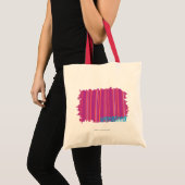 Dunne Paars 2 van Strepen Tote Bag (Voorkant (product))
