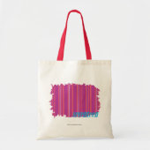 Dunne Paars 2 van Strepen Tote Bag (Voorkant)