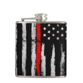 Dunne rode lijn heupfles (Voorkant)