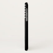 Dunne rode lijnvlag Case-Mate iPhone case (Achterkant/links)