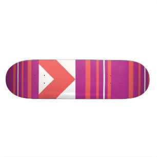 Dunne Strepen Paars Skateboard
