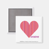 Dunne strepen Roze 3 Magneet (Voorkant / Achterkant)