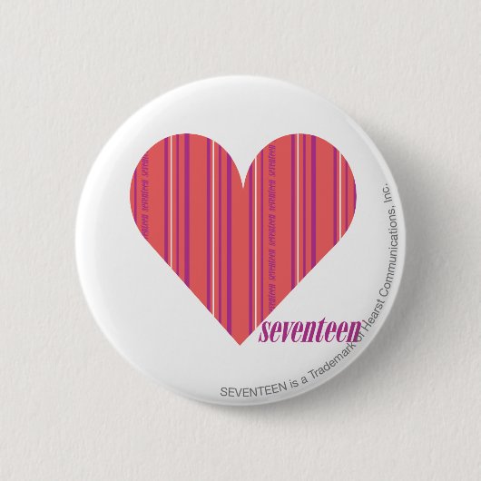 Dunne strepen Roze 3 Ronde Button 5,7 Cm (Voorkant)