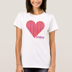 Dunne strepen Roze 3 T-shirt