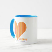 Dunne strepen Sinaasappel 3 Mok (Voorkant links)