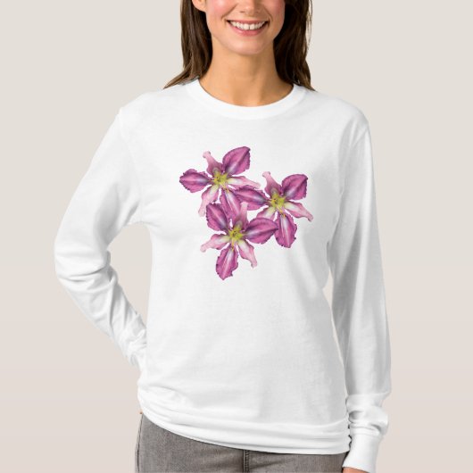 Dunne T-shirt met Daylily (Voorkant)