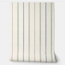 Dunne verticale streeppatroon Boho neutraal aardse