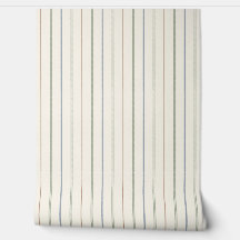 Dunne verticale streeppatroon Boho neutraal aardse