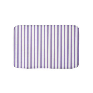 Dunne verticale strepes striped Lavender Badmat