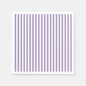 Dunne verticale strepes striped Lavender Servet (Voorkant)