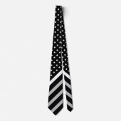 Dunne witte lijn Amerikaanse vlag EMS EMT Stropdas (Voorkant)