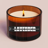 Dunne zwarte en witte kaarslogo-label labels