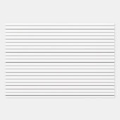 Dunne zwarte strepen op witte feestjes of kerstmis inpakpapier vel (Voorkant)