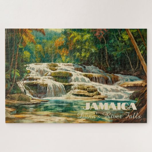 Dunns River Falls Jamaïque Jigsaw Puzzle pour adul (Horizontal)