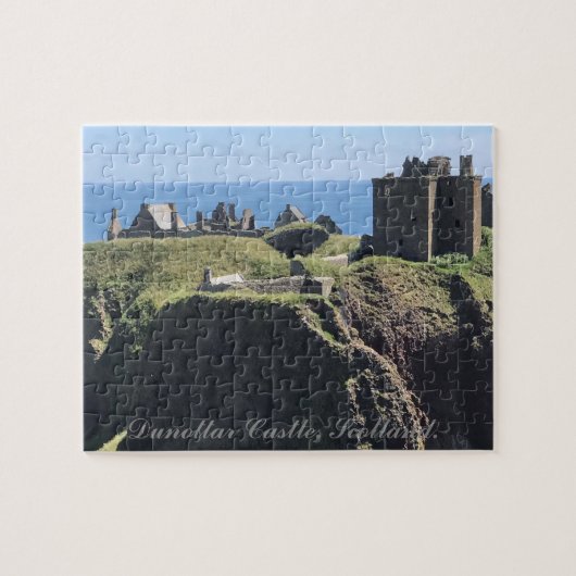 Dunottar Castle, Schotland. Legpuzzel (Horizontaal)