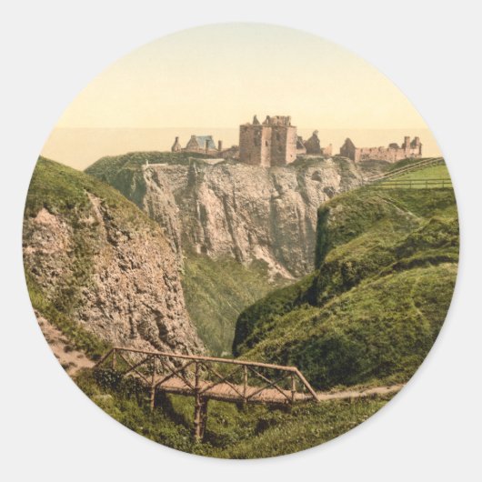Dunottar Castle, Stonehaven, Schotland Ronde Sticker (Voorkant)