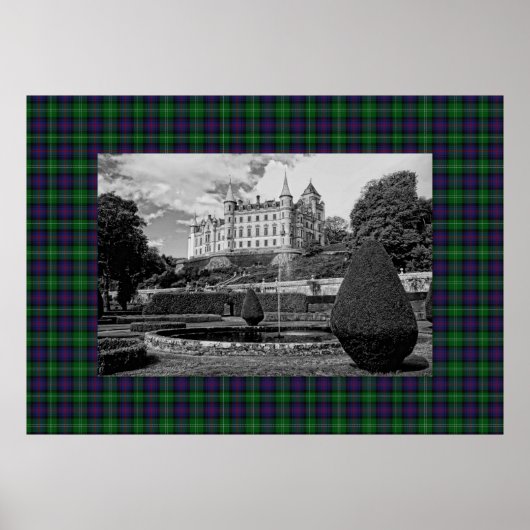 Dunrobin Castle Sutherland Tartan Poster (Voorkant)