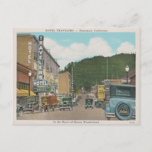 Dunsmuir California Briefkaart (Voorkant)