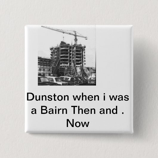 dunston vierkante button 5,1 cm (Voorkant)