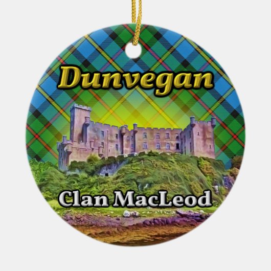 Dunvegan Castle Clan MacLeod Isle of Skye Scotland Keramisch Ornament (Voorkant)