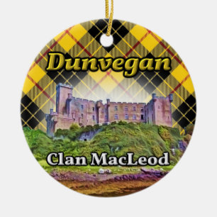 Dunvegan Castle Clan MacLeod Tartan Schotland Keramisch Ornament